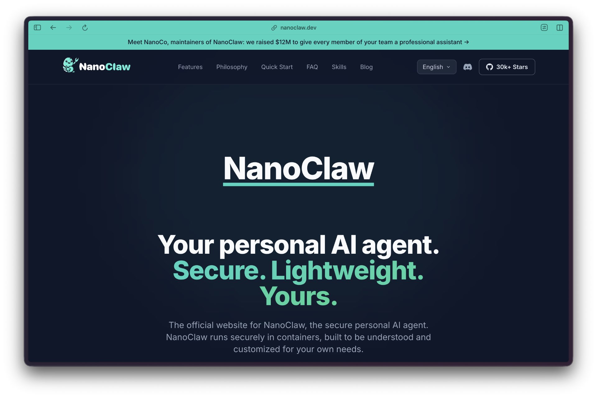 NanoClaw: Why Is a 500-Line AI Agent Framework Getting Attention? screenshot